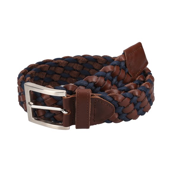 Cinturon algodón y piel Massimi Lorenzo CASUAL