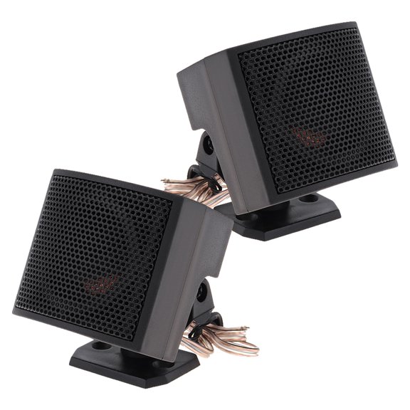 KALLORY 2Ud De Voz Para Auto 500W Negro Con De Sonido Suave Y Base Estable