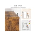 thumbnail image 2 of Estante de pared de acero inoxidable de 16 pulgadas, NSF, comercial, con respaldo y dos soportes, para cocina, 2 of 5