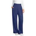 thumbnail image 2 of TaTaai Ladies' Elastic High Waist Wide Leg Jeans, Versatile Loose Straight Leg Pants, All Season Casual Fashion Jeans Gift, 2 of 5