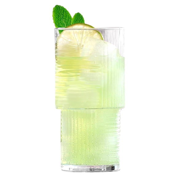 Juego 6 Vasos Dof Old Fashion Helen Vidrio Cristal 400 ml Para Cocina, Banquetes, Fiestas