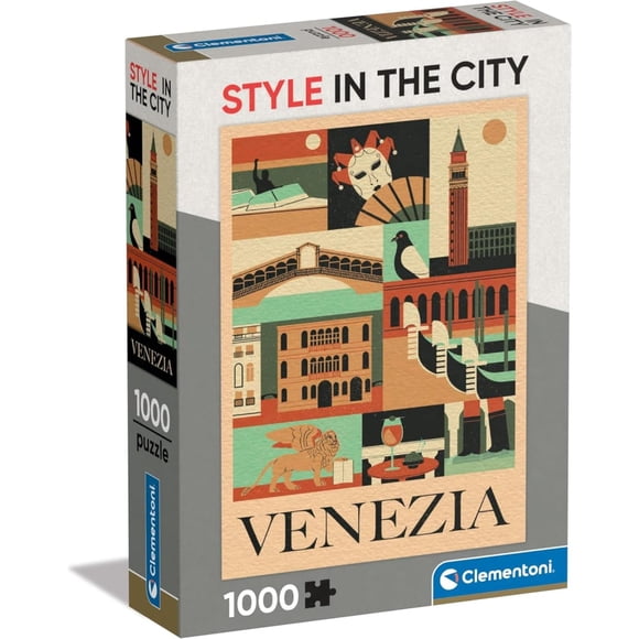 Rompecabezas Venecia Style In The City Venecia Clementoni 1000 piezas