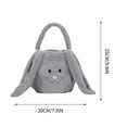 thumbnail image 5 of Xihbxyly Canasta de Pascua Personalizada, Diseño de Conejito Suave, Asa Personalizable, Perfecta para Huevos y Dulces, Bolsa Multiusos, Regalo para Adolescentes, Decoración de Pascua, Tamaño Grande, 5 of 5
