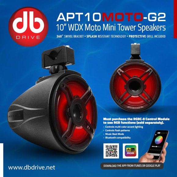 Bocinas Coaxiales de Torre Marinas DB Drive APT10MOTO-G ... DB Drive APT10MOTOG2