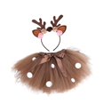 thumbnail image 4 of Conjunto de tutú y diadema para disfraz de , regalo para niñas, diadema para actuación en escenario, 4 of 8