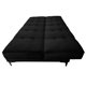 thumbnail image 5 of Sofa Cama Reclinable El Bazar Store Zeus Negro Terciopelo Futon 3 posiciones Abotonado Sala, 5 of 6
