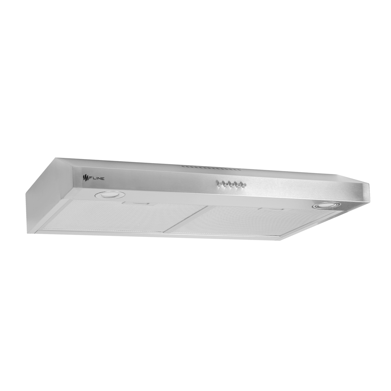 FLINE | Campana de cocina 80 cm | GABINETE | Controles botones |extractora | diseño slim de acero Inoxidable | 3 velocidades | Tallin 80