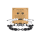 thumbnail image 1 of 2 Pulseras Pareja Mancuernas,regalo Para Novia Mujer Hombres Xtellar blanco, 1 of 4