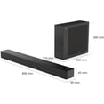 thumbnail image 3 of Barra de Sonido Hisense HS2100 240W Subwoofer Inalambrico, 3 of 4