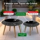 thumbnail image 5 of Juego de Muebles de Jardin Jardimex Rattan 5 Pz Doble Mesa Negro, 5 of 7