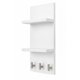 thumbnail image 1 of Perchero De Pared Moderno Con 2 Repisas Mdf Multiusos Blanco, 1 of 6