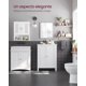 thumbnail image 5 of VASAGLE Armario de Baño, con 2 Estantes Ajustables, Gabinete con 2 Puertas, 30 x 60 x 80 cm, 30 x 60 x 80 cm, Blanco, 5 of 6