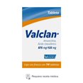 thumbnail image 1 of Valclan Amoxicilina 875 mg, Ácido Clavulánico 125 mg 14 tabletas, 1 of 4