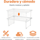 thumbnail image 2 of Estantes apilables de almacenamiento de cocina Xtellar blanco, 2 of 4