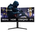 thumbnail image 1 of Monitor gamer Yeyian YMC-IP434-P2 Curvo 34” UWQHD (3440*1440), panel IPS, 21:9, 1Ms, 180Hz, FreeSync, Hdmi/Displayport, Led RGB,, 1 of 7