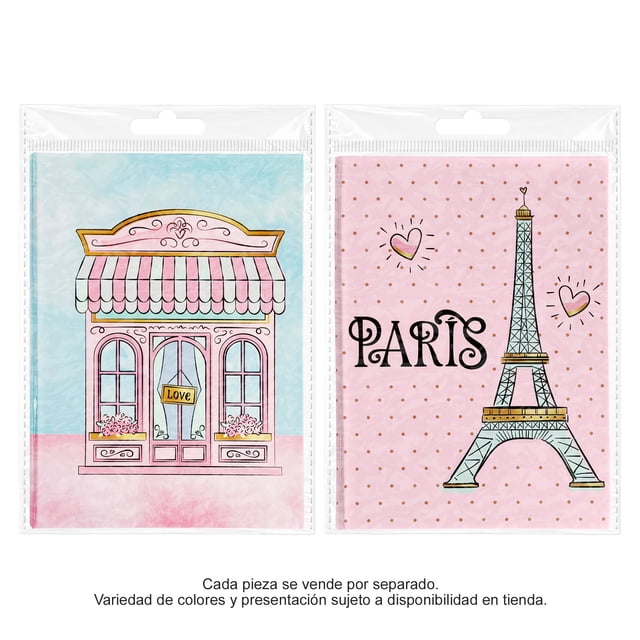 Libreta 60 Hojas Prichos París de Cartón y Papel Varios Modelos 1 Pieza