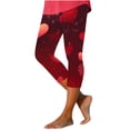 thumbnail image 3 of TaTaai Valentine's Day Printed Non-see-through Women High Waisted Yoga Leggings Stretchy Breathable Elastic Gym Workout Casual Daily Full Length Pants Gift, 3 of 5