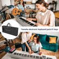 thumbnail image 3 of 61 Keys Piano Storage Bag Waterproof 420D Oxford Cloth Portable Instrument Keyboard Dustproof Protective Cover with Side Pockets, 3 of 5