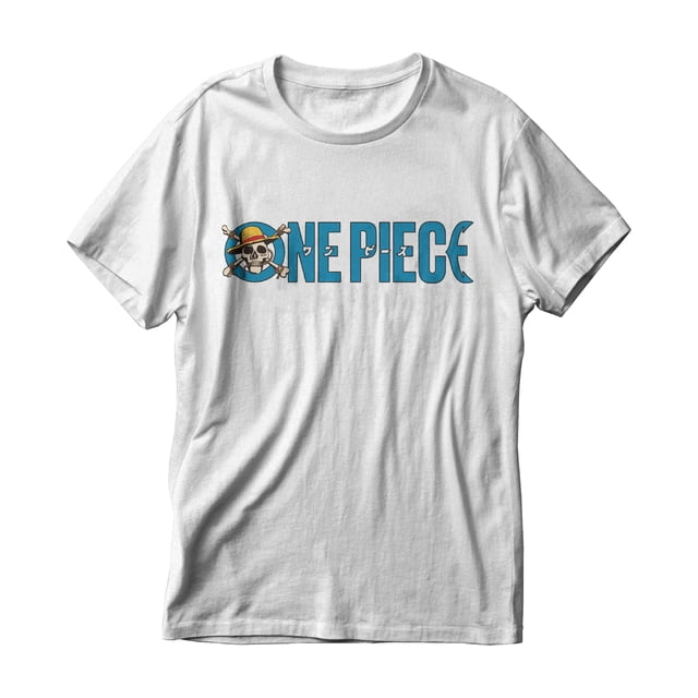 Playera One Piece para Hombre, Cuello Redondo Manga Corta Blanco Talla M