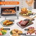thumbnail image 5 of Nuwave Bravo Air Fryer Toaster Smart Oven, 12-in-1 Countertop Convection, 1800 Watts, 21-Qt Capacity, 50°-450°F Temp Controls, Top and Bottom Heater Adjustments 0%-100%, PFAS Free, Stainless Steel, 5 of 5