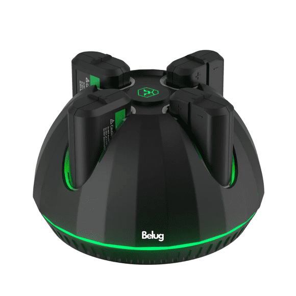 Cargador Para Xbox One Y Xbox Series Con 4 Baterías 1100mah Belug Gris