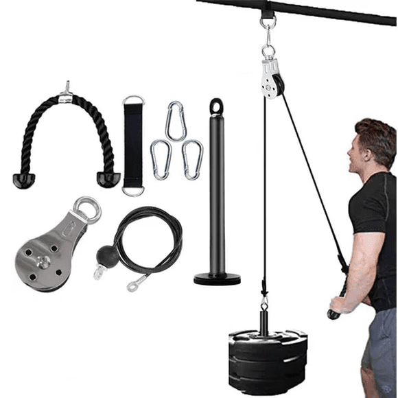 Equipo Fitness Con Cable Para Biceps Triceps Malubero Malu1564