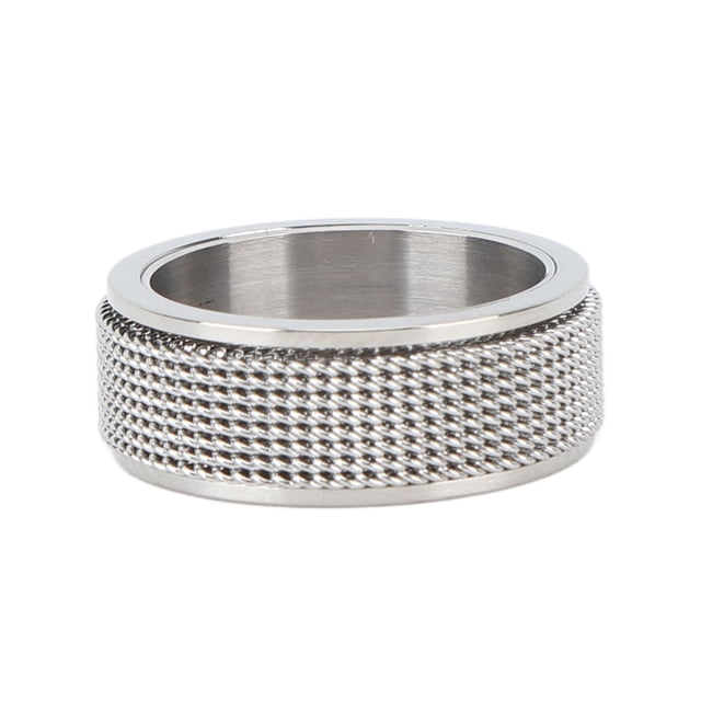 Anillo de ansiedad de titanio NikouMX anillo giratorio para hombre 8 mm