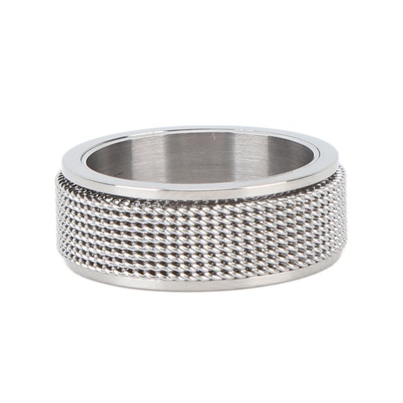 Anillo de ansiedad de titanio NikouMX anillo giratorio para hombre 8 mm