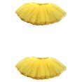 thumbnail image 2 of Qarigey Traje de niña chico tul Ballet danza patinaje conjunto ropa de baile tutú cintura elástica rendimiento fiesta medio 0,9-1,3 m Hilo Medio/Amarillo S/ por 0.9-1.3m 2piezas, 2 of 6