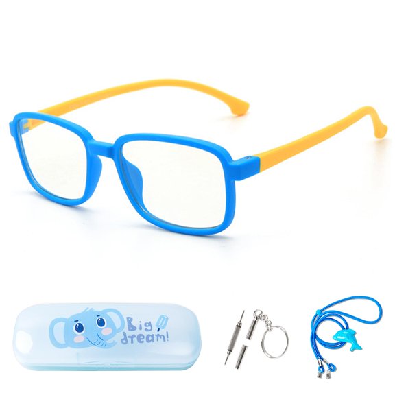 Gafas de luz azul AetrvoHope para niños UV400 rosa claro