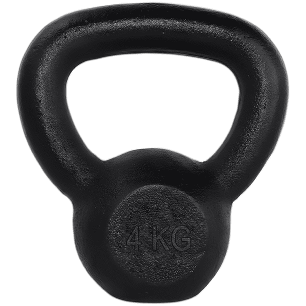 Pesa Rusa X-rush 4 Kg Color Negro - Para Entrenamiento En Casa O Gimnasio