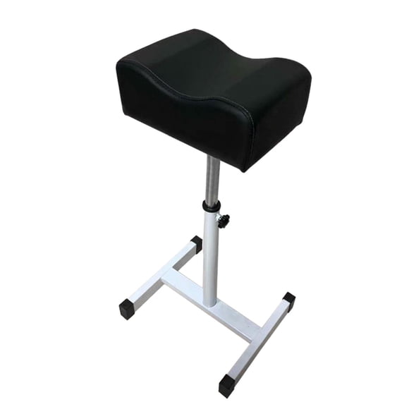 Reposapiés para manicura y pedicura, altura ajustable de 49 a 69 cm, reposapiés para pedicura, Negro