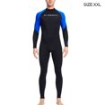 thumbnail image 3 of Naiovety Trajes de neopreno Traje de buceo Traje de neopreno para hombres y mujeres Traje de baño de cuerpo completo UPF 50 Protección solar para buceo Deportes acuáticos Azul XXL, 3 of 6