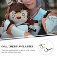 thumbnail image 4 of 2 piezas de gafas llamativas juguetes decorativos de lentes decorativos accesorios gafas de muñeca prácticas gafas elegantes, 4 of 7