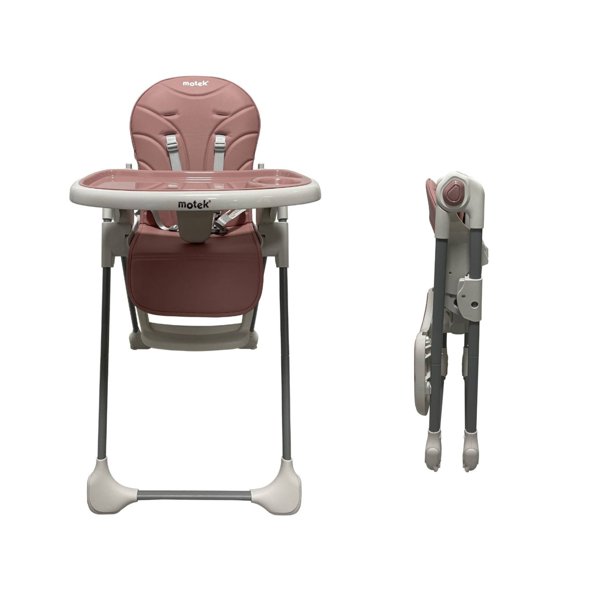 Silla Alta Periquera Motek Olivia Plegable Deluxe Color Rosa