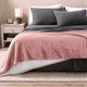 thumbnail image 2 of Bare Home Manta de Cama de Felpa Sherpa Mullida y Suave, Reversible, Liviana, Tamaño Twin/Twin XL, Rosa Empolvado, 2 of 6