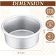 thumbnail image 4 of Set 12 Moldes Para Pastel Redondo Modelo Plateado, 4 of 4