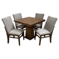 thumbnail image 2 of Set de Comedor SALVANTO Joshua 4 Sillas 90x90 cm MDF UV color Parota, 2 of 7