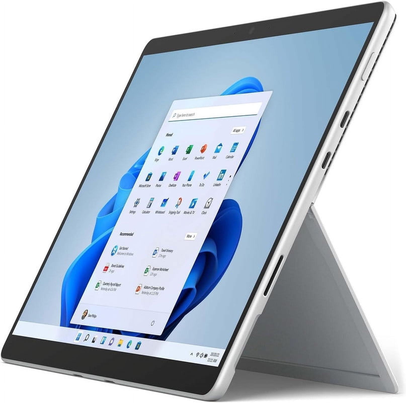 Microsoft Surface Pro 8 Commercial Tablet (EF8-00002) visualización táctil de 13 Pixelsense (2880x1920) i7-1185G7 16GB RAM 1.0TB SSD Windows 10 Professional Platinum