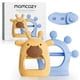 thumbnail image 1 of Mordedores de Silicona Momcozy 2pzs para Bebés 0 a 12 Meses Alivio de la Dentición Azul y Amarillo, 1 of 7