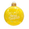 thumbnail image 2 of Bola inflable grande de Navidad | Adorno navideño de PVC de 66 cm para jardín y fiestas en interiores | Decoración festiva colgante con diseño impermeable, 2 of 5