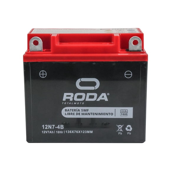 Acumulador Sellado Smf (12N7-4B) Roda 12V 7A