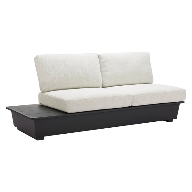 Love Seat Exterior Tien Negro Kessa Muebles