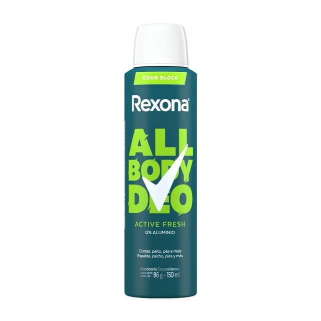 Desodorante Rexona Men Aerosol Active Fresh 150ml