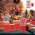 thumbnail image 1 of Set de vajilla de Navidad con copos de nieve rojos - platos, vasos y servilletas de papel desechables de 16 piezas - platos de 7 y 9 pulgadas, 1 of 6