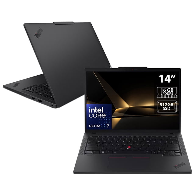 Laptop Lenovo ThinkPad T14 G6: Core Ultra 7 255U (hasta 5.2 GHz), Memoria de 16GB LPDDR5, SSD de 512GB, Pantalla de 14" LED, Intel Graphics, S.O. Windows 11 Pro