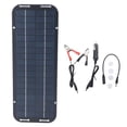 thumbnail image 2 of Cargador De Batería Solar Para Automóvil, Silicio Monocristalino Conversión De Alta Eficiencia Panel Solar Portátil Liviano De 12 V 5 W Renovable Para Motocicleta, 2 of 7