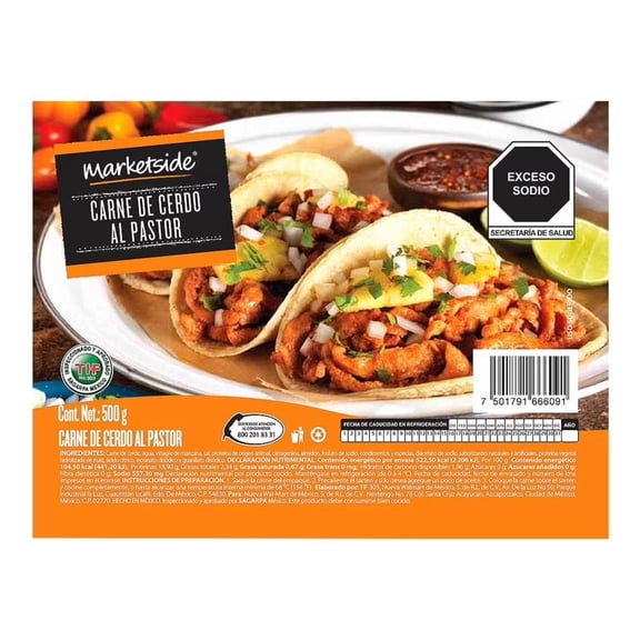 Carne de Cerdo Marketside al Pastor 500 g
