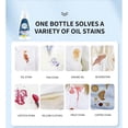 thumbnail image 3 of Active Enzyme Laundry Tain Remover - Tratamiento instantáneo para manchas de aceite, amarillo y proteínas, 120 ml de líquido para ropa delicada, lavado a máquina y a mano, 3 of 9