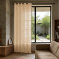 thumbnail image 4 of Cortina de ventana de encaje de poliéster, visillo calado que filtra la luz | Cortina decorativa transparente para sala de estar, balcón y dormitorio, 4 of 6